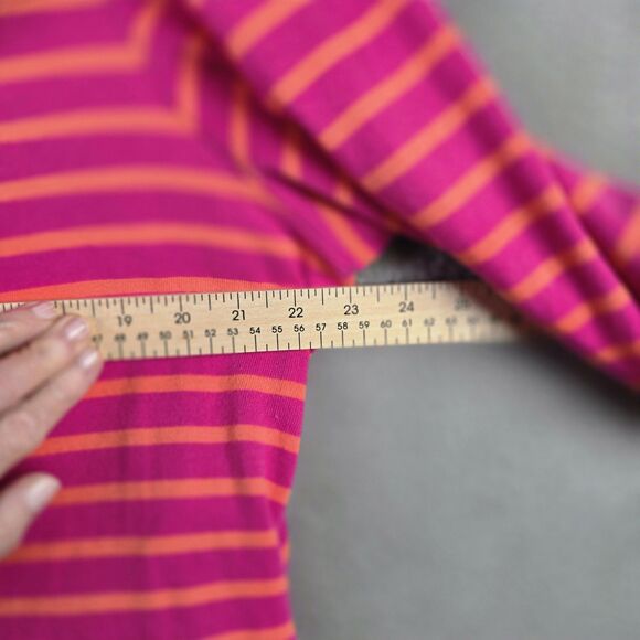 Twiggy London Pink Orange Striped Moto Jacket 3X Deep Pockets Asymmetric Zipper - Picture 14 of 16